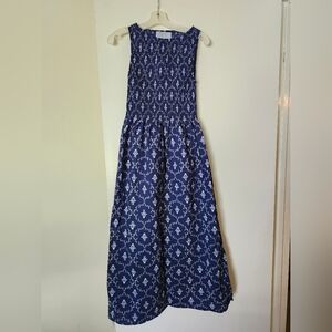 Hill House Navy Trellis Cosima